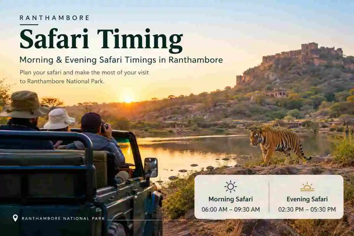 Ranthambore Safari Timings 2026: Morning & Evening Schedule by Month